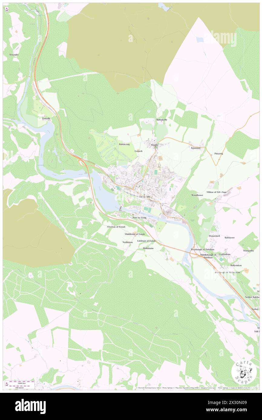 Pitlochry Railway Station, Perth and Kinross, GB, Royaume-Uni, Écosse, n 56 42' 7'', S 3 44' 9'', carte, Cartascapes carte publiée en 2024. Explorez Cartascapes, une carte qui révèle la diversité des paysages, des cultures et des écosystèmes de la Terre. Voyage à travers le temps et l'espace, découvrir l'interconnexion du passé, du présent et de l'avenir de notre planète. Banque D'Images