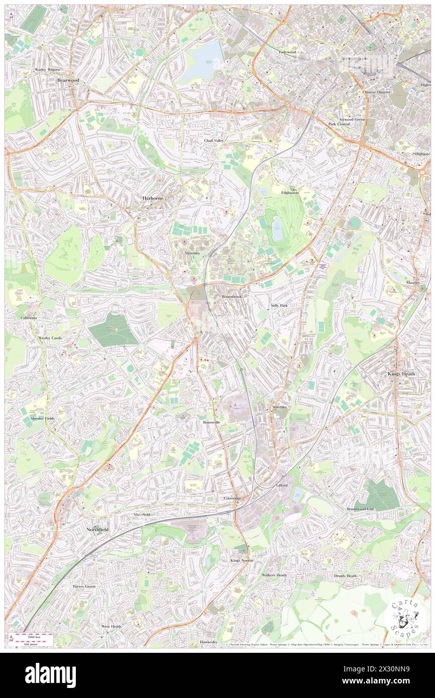 Selly Oak Railway Station, City and Borough of Birmingham, GB, United Kingdom, England, N 52 26' 27'', S 1 56' 6'', map, Cartascapes Map publié en 2024. Explorez Cartascapes, une carte qui révèle la diversité des paysages, des cultures et des écosystèmes de la Terre. Voyage à travers le temps et l'espace, découvrir l'interconnexion du passé, du présent et de l'avenir de notre planète. Banque D'Images