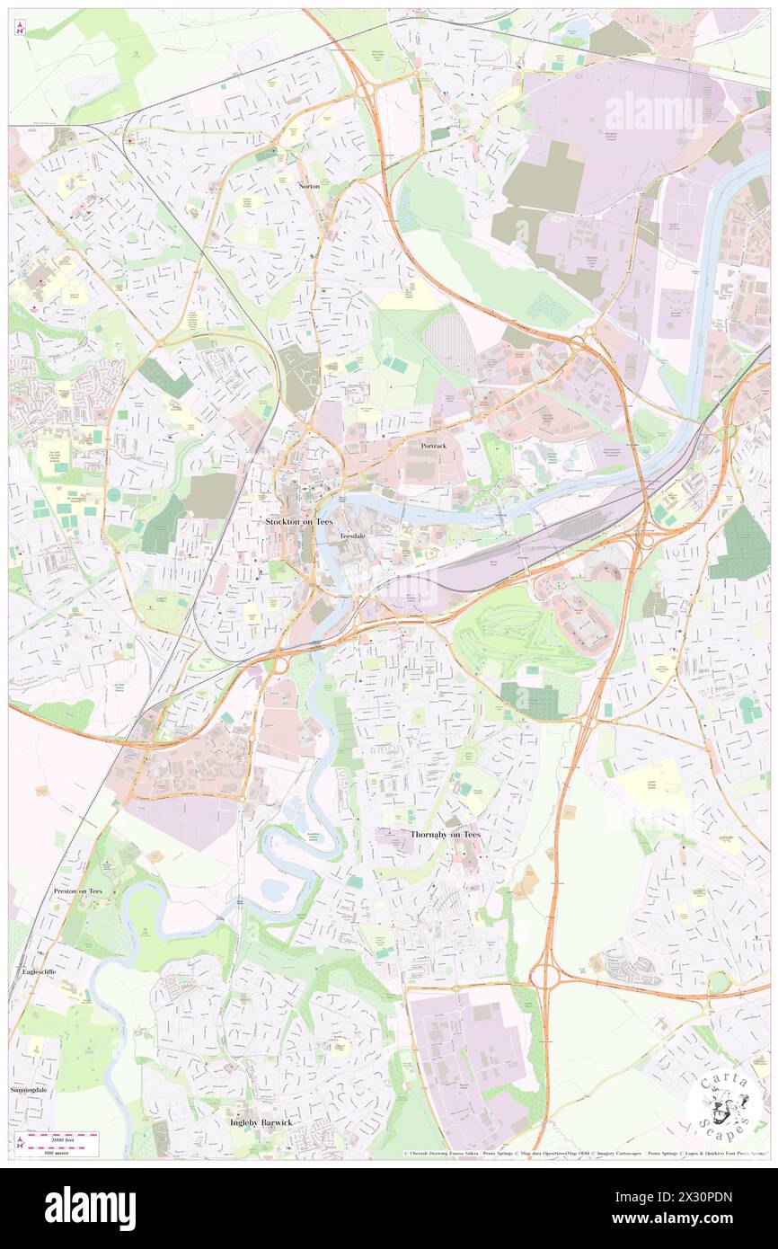 Thornaby Railway Station, Stockton-on-Tees, GB, Royaume-Uni, Angleterre, n 54 33' 33'', S 1 18' 3'', carte, Cartascapes carte publiée en 2024. Explorez Cartascapes, une carte qui révèle la diversité des paysages, des cultures et des écosystèmes de la Terre. Voyage à travers le temps et l'espace, découvrir l'interconnexion du passé, du présent et de l'avenir de notre planète. Banque D'Images