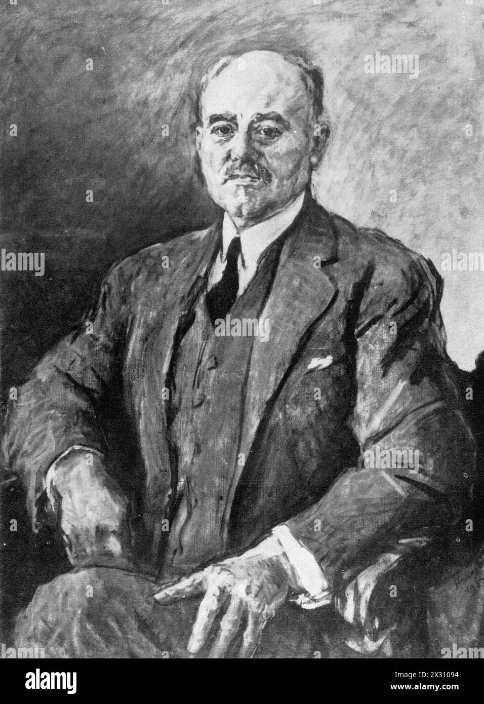 Sudermann, Hermann, 30.9.1857 - 21.11.1928, écrivain allemand, tirage basé sur une peinture de Max Slevogt, ADDITIONAL-RIGHTS-CLEARANCE-INFO-NOT-AVAILABLE Banque D'Images