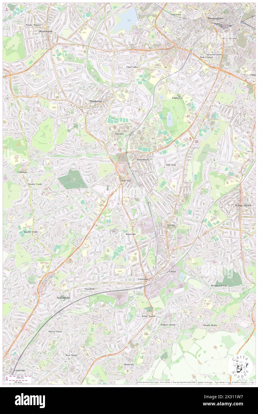 Selly Oak Hospital, City and Borough of Birmingham, GB, United Kingdom, England, N 52 26' 13'', S 1 56' 13'', map, Cartascapes Map publié en 2024. Explorez Cartascapes, une carte qui révèle la diversité des paysages, des cultures et des écosystèmes de la Terre. Voyage à travers le temps et l'espace, découvrir l'interconnexion du passé, du présent et de l'avenir de notre planète. Banque D'Images