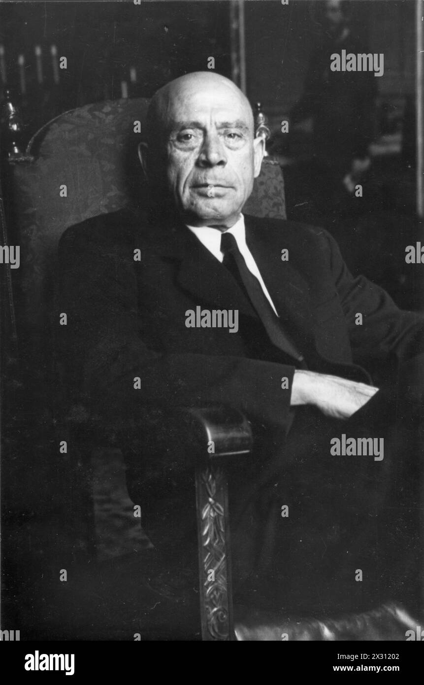 Szabo, Arpad, 31.12.1878 - 31.7,1948, homme politique hongrois, SUPPLÉMENT-AUTORISATION-INFO-NON-DISPONIBLE Banque D'Images