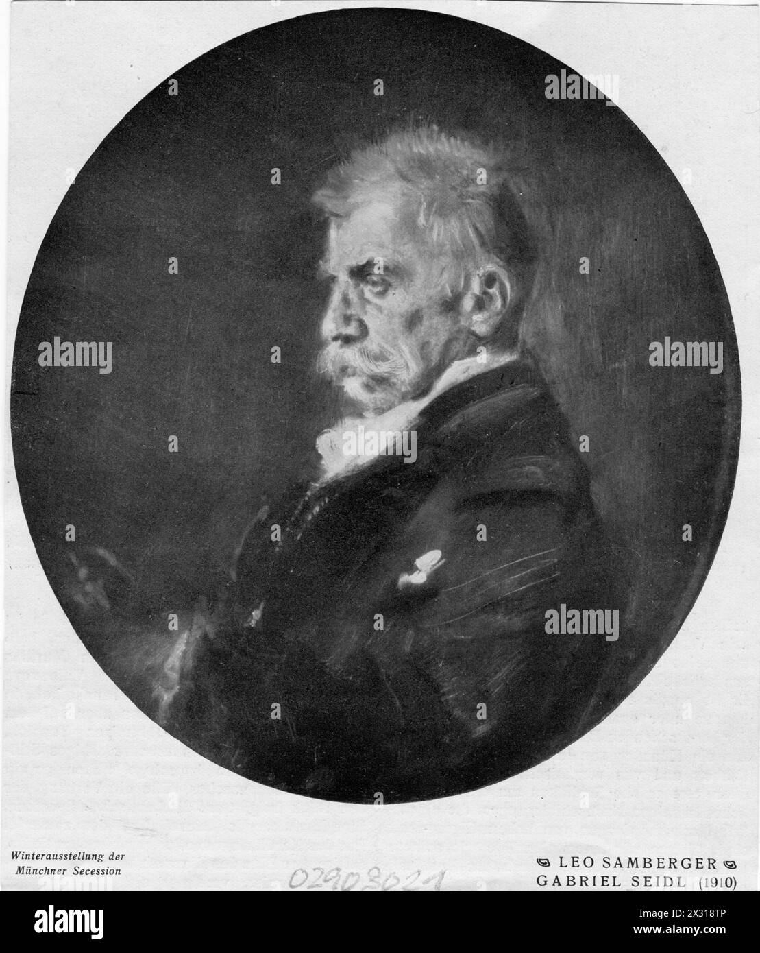 Seidl, Gabriel von, 9.12.1848 - 27.4,1913, architecte allemand, tirage d'après une peinture de Leo Samberger, SUPPLÉMENT-DROITS-AUTORISATION-INFO-NOT-AVAILABLE Banque D'Images