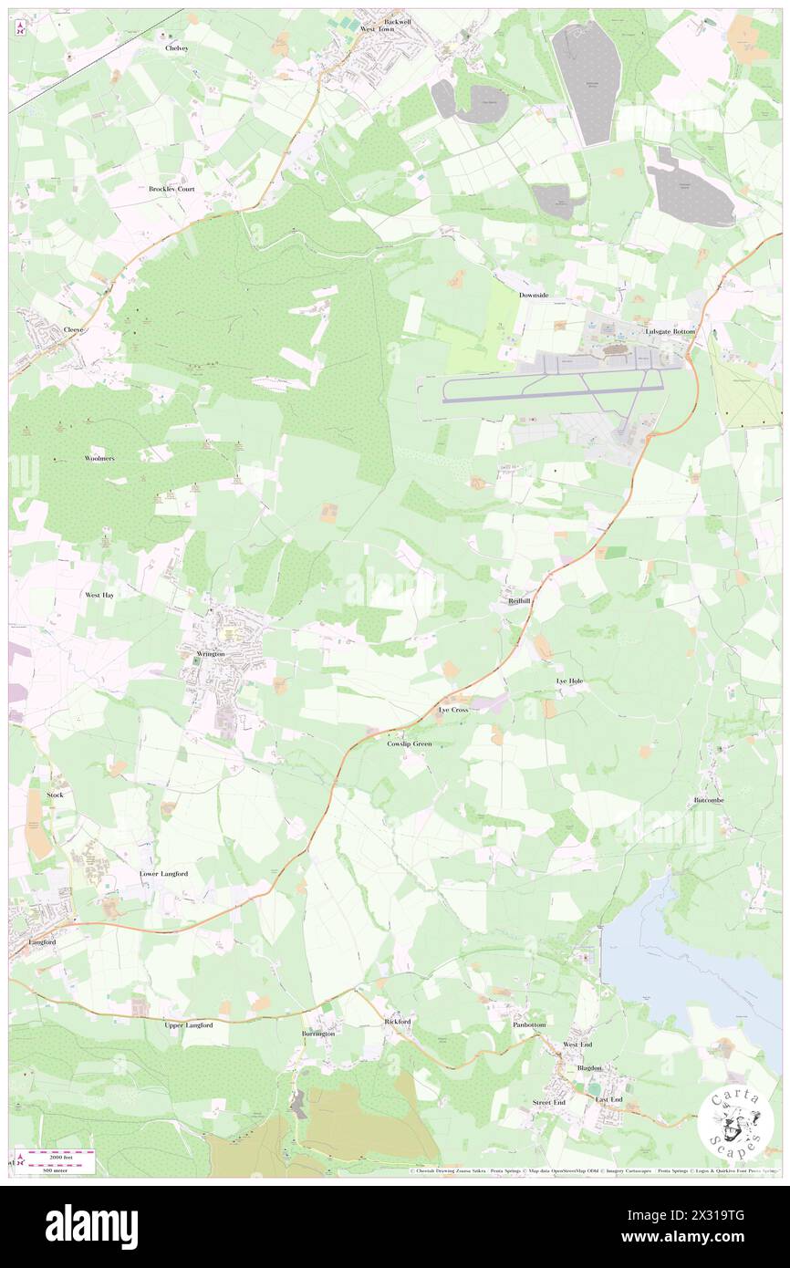 Wrington, North Somerset, GB, Royaume-Uni, Angleterre, n 51 21' 59'', S 2 44' 22'', carte, Cartascapes carte publiée en 2024. Explorez Cartascapes, une carte qui révèle la diversité des paysages, des cultures et des écosystèmes de la Terre. Voyage à travers le temps et l'espace, découvrir l'interconnexion du passé, du présent et de l'avenir de notre planète. Banque D'Images