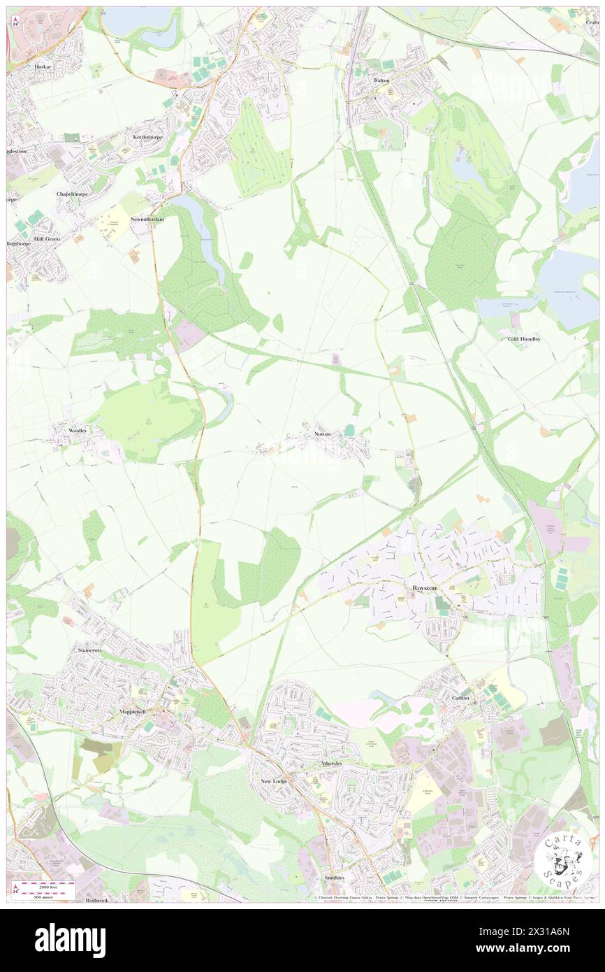 Notton, ville et arrondissement de Wakefield, GB, Royaume-Uni, Angleterre, N 53 36' 42'', S 1 28' 39'', carte, Cartascapes carte publiée en 2024. Explorez Cartascapes, une carte qui révèle la diversité des paysages, des cultures et des écosystèmes de la Terre. Voyage à travers le temps et l'espace, découvrir l'interconnexion du passé, du présent et de l'avenir de notre planète. Banque D'Images