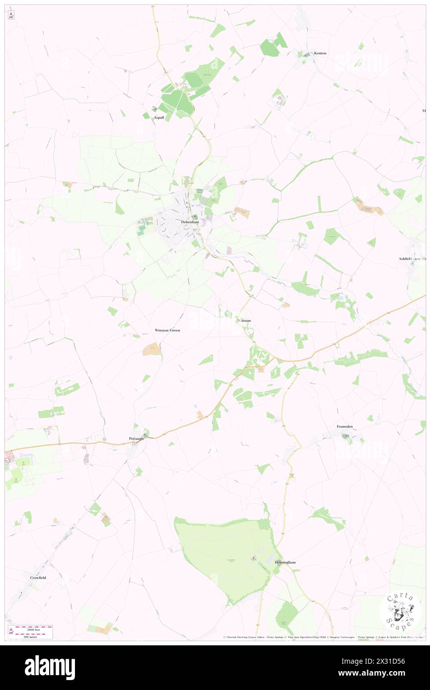 Winston, Suffolk, GB, Royaume-Uni, Angleterre, n 52 12' 30'', N 1 11' 13'', carte, Carthascapes carte publiée en 2024. Explorez Cartascapes, une carte qui révèle la diversité des paysages, des cultures et des écosystèmes de la Terre. Voyage à travers le temps et l'espace, découvrir l'interconnexion du passé, du présent et de l'avenir de notre planète. Banque D'Images