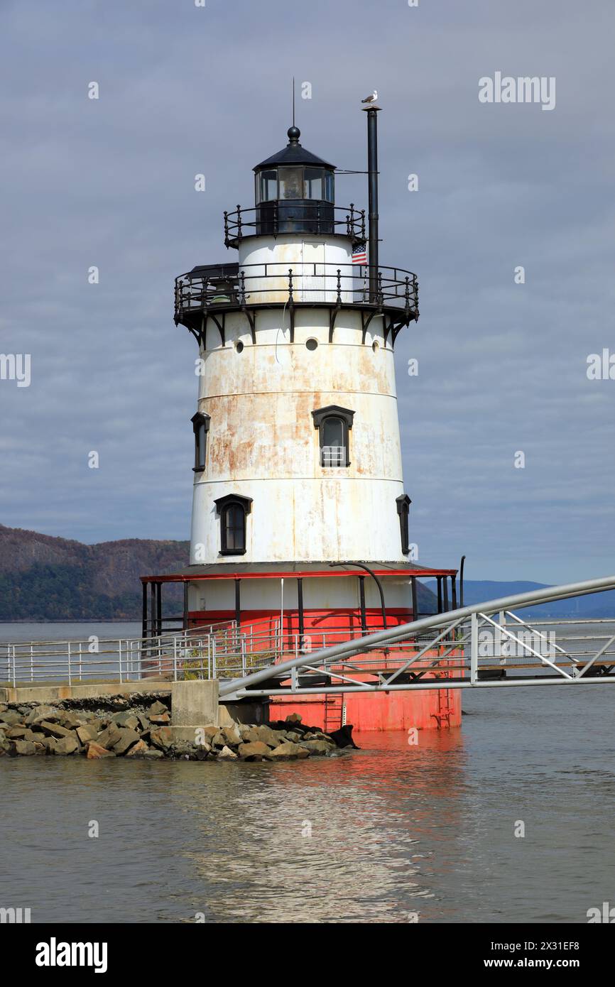 Géographie / voyage, États-Unis, New York, Tarrytown, Tarrytown Light également Sleepy Hollow, Built 1880, ADDITIONAL-RIGHTS-CLEARANCE-INFO-NOT-AVAILABLE Banque D'Images