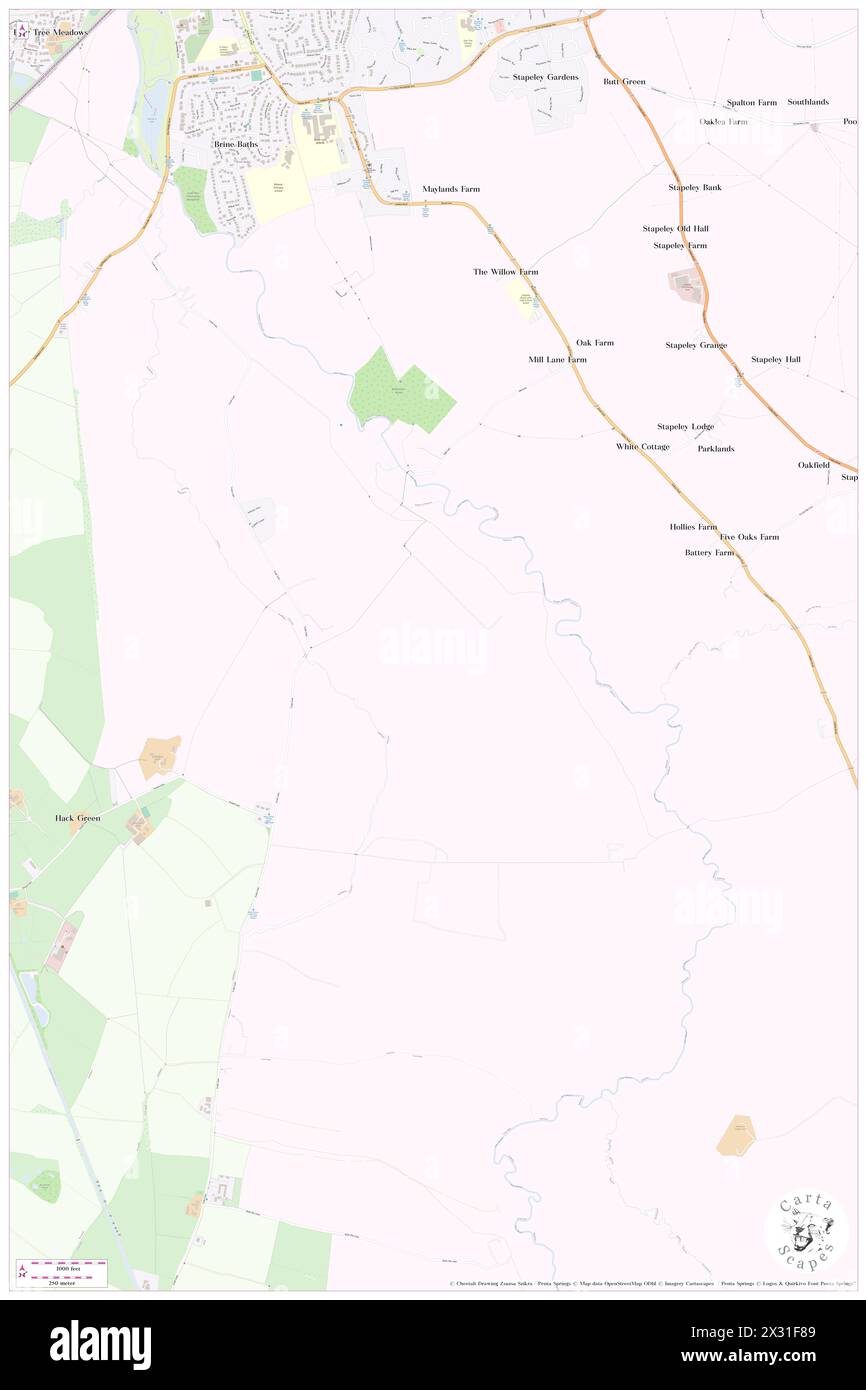 Austerson, Cheshire East, GB, Royaume-Uni, Angleterre, n 53 2' 16'', S 2 30' 30'', carte, Cartascapes carte publiée en 2024. Explorez Cartascapes, une carte qui révèle la diversité des paysages, des cultures et des écosystèmes de la Terre. Voyage à travers le temps et l'espace, découvrir l'interconnexion du passé, du présent et de l'avenir de notre planète. Banque D'Images