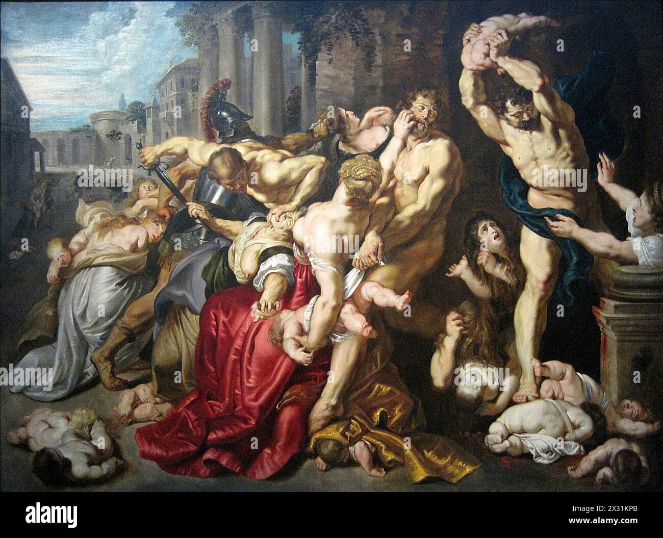 Le massacre des enfants innocents de Bethléem après Pierre Paul Rubens Banque D'Images