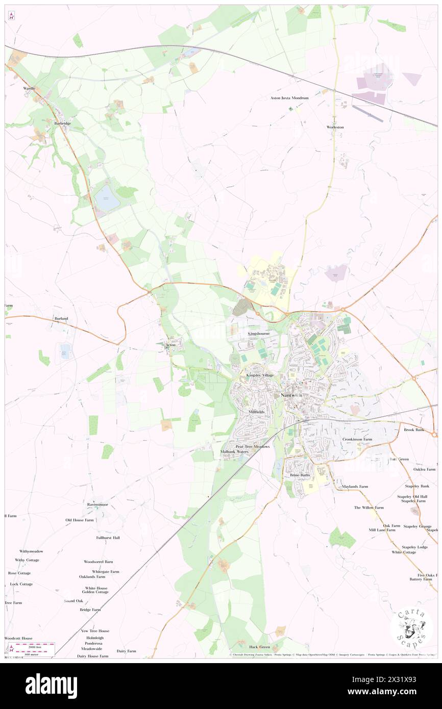 Henhull, Cheshire East, GB, Royaume-Uni, Angleterre, n 53 4' 33'', S 2 32' 18'', carte, Carthascapes carte publiée en 2024. Explorez Cartascapes, une carte qui révèle la diversité des paysages, des cultures et des écosystèmes de la Terre. Voyage à travers le temps et l'espace, découvrir l'interconnexion du passé, du présent et de l'avenir de notre planète. Banque D'Images