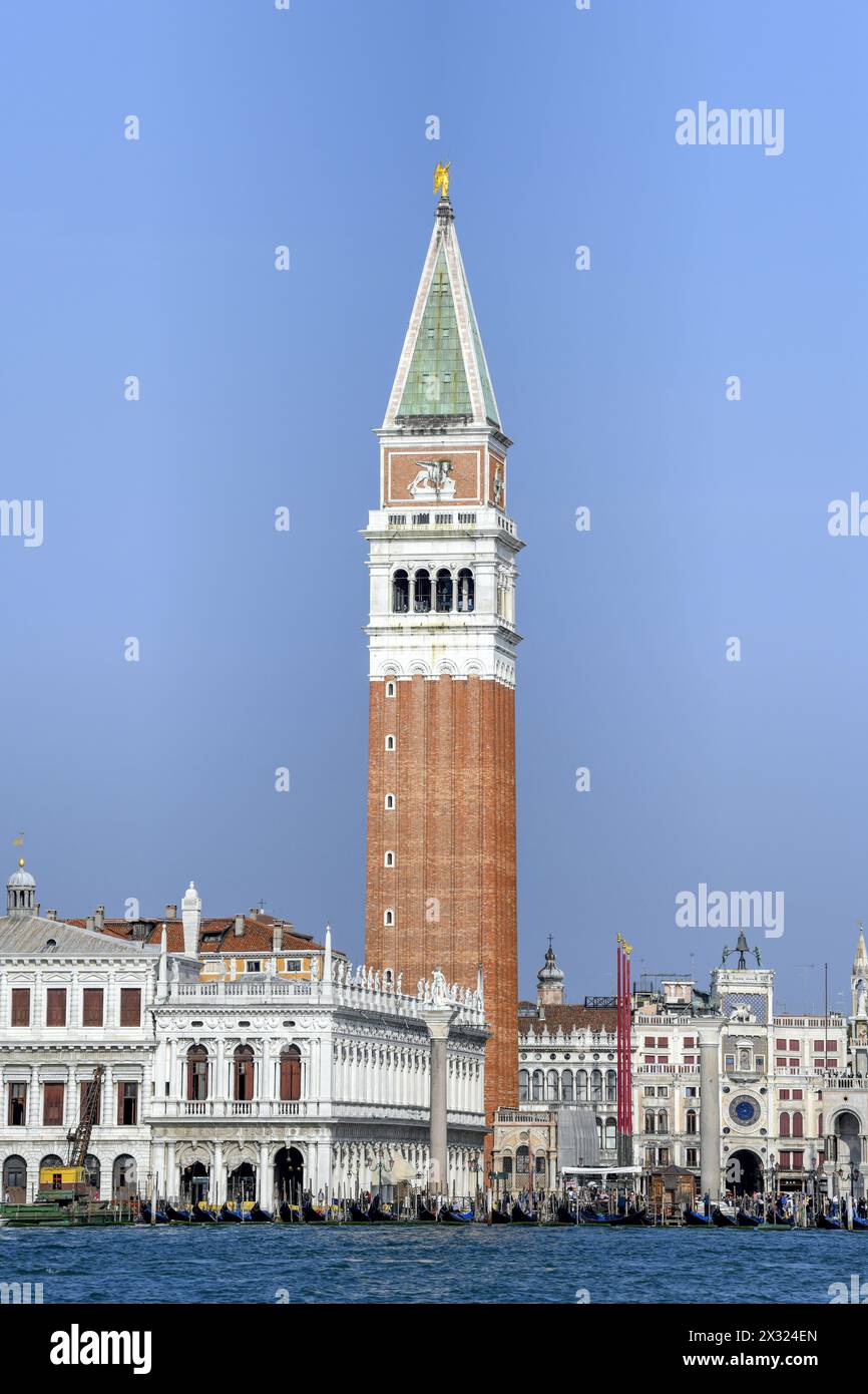 Géographie / voyage, Italie, Vénétie, Venise, campanile Saint-Marc ou Tour de Marc, AUTORISATION-DROITS-SUPPLÉMENTAIRE-INFO-NON-DISPONIBLE Banque D'Images