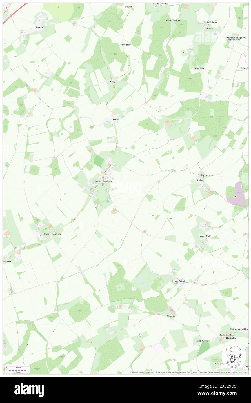 Preston Candover, Hampshire, GB, Royaume-Uni, Angleterre, n 51 10' 8'', S 1 7' 26'', carte, Cartascapes carte publiée en 2024. Explorez Cartascapes, une carte qui révèle la diversité des paysages, des cultures et des écosystèmes de la Terre. Voyage à travers le temps et l'espace, découvrir l'interconnexion du passé, du présent et de l'avenir de notre planète. Banque D'Images