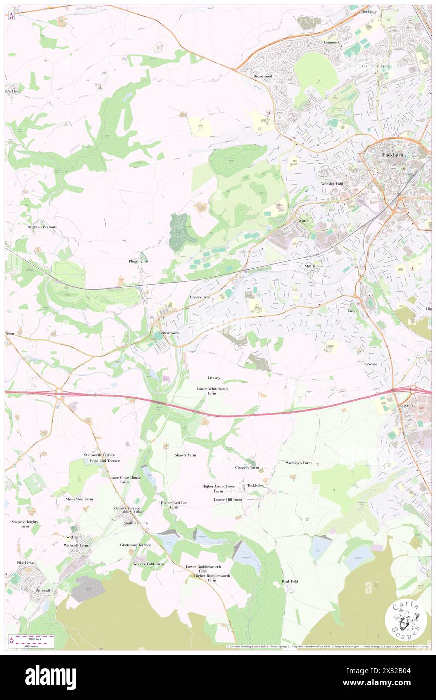 Livesey, Blackburn avec Darwen, GB, Royaume-Uni, Angleterre, n 53 43' 30'', S 2 31' 30'', carte, Cartascapes carte publiée en 2024. Explorez Cartascapes, une carte qui révèle la diversité des paysages, des cultures et des écosystèmes de la Terre. Voyage à travers le temps et l'espace, découvrir l'interconnexion du passé, du présent et de l'avenir de notre planète. Banque D'Images