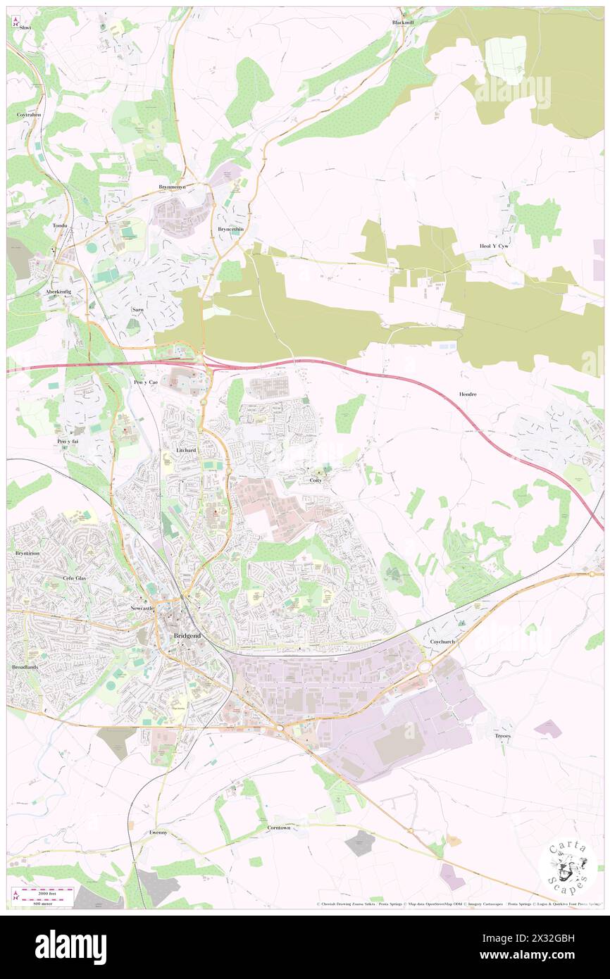 Coity Higher, Bridgend County borough, GB, Royaume-Uni, pays de Galles, n 51 31' 25'', S 3 33' 20'', carte, Cartascapes carte publiée en 2024. Explorez Cartascapes, une carte qui révèle la diversité des paysages, des cultures et des écosystèmes de la Terre. Voyage à travers le temps et l'espace, découvrir l'interconnexion du passé, du présent et de l'avenir de notre planète. Banque D'Images