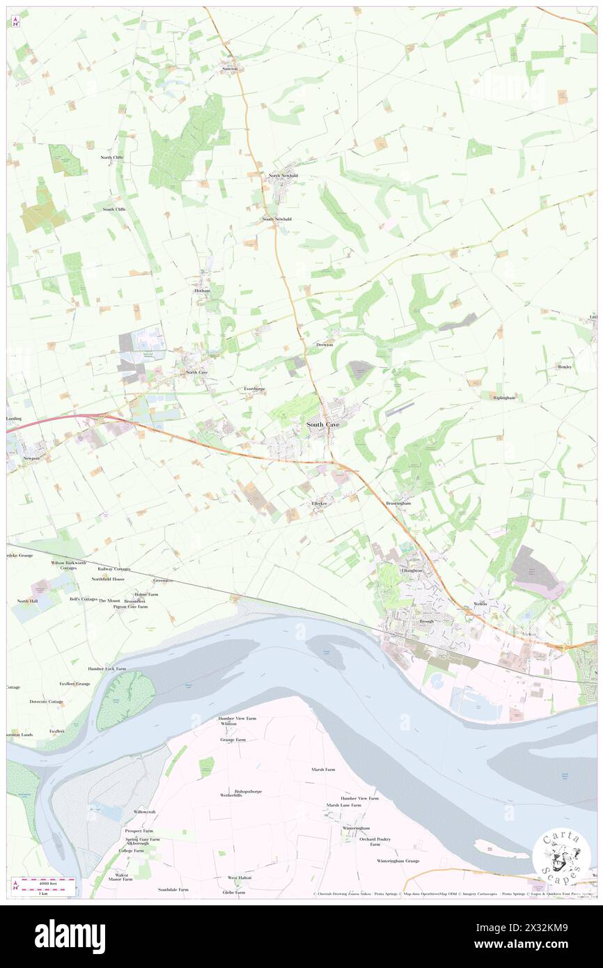 South Cave, East Riding of Yorkshire, GB, Royaume-Uni, Angleterre, N 53 45' 48'', S 0 36' 34'', carte, Cartascapes carte publiée en 2024. Explorez Cartascapes, une carte qui révèle la diversité des paysages, des cultures et des écosystèmes de la Terre. Voyage à travers le temps et l'espace, découvrir l'interconnexion du passé, du présent et de l'avenir de notre planète. Banque D'Images