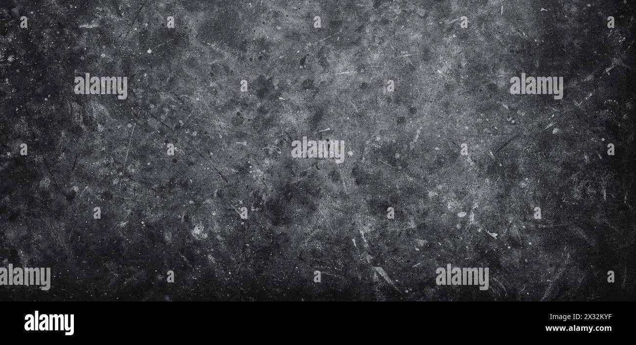 Fond abstrait de toile gris foncé. Texture de la surface textile. Vieux tissu usé Banque D'Images