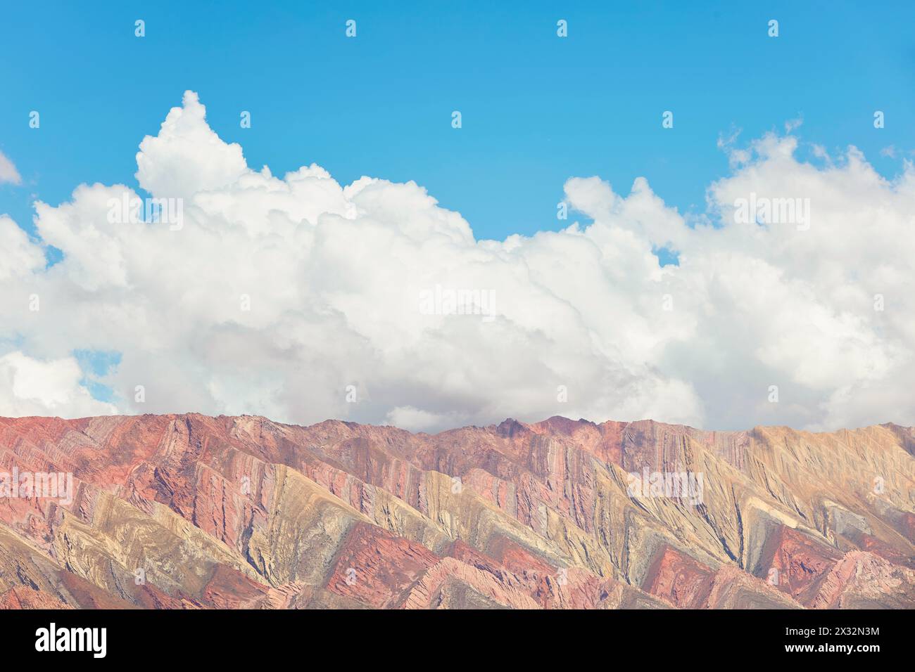 Le Hornocal (montagne de 14 couleurs), Humahuaca, Jujuy, Nord-Ouest argentin. Banque D'Images