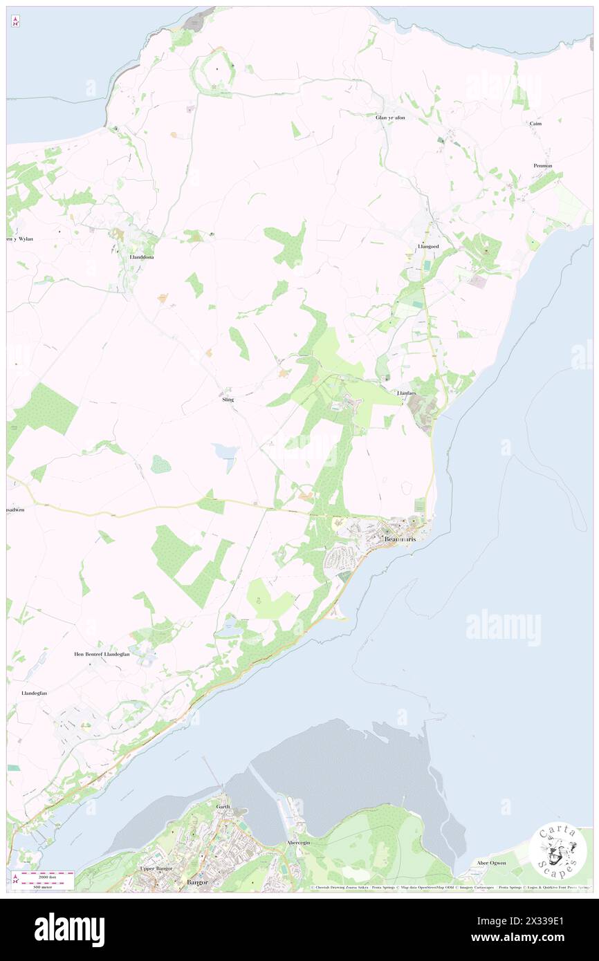 Beaumaris, Anglesey, GB, Royaume-Uni, pays de Galles, n 53 16' 19'', S 4 6' 33'', carte, Cartascapes carte publiée en 2024. Explorez Cartascapes, une carte qui révèle la diversité des paysages, des cultures et des écosystèmes de la Terre. Voyage à travers le temps et l'espace, découvrir l'interconnexion du passé, du présent et de l'avenir de notre planète. Banque D'Images