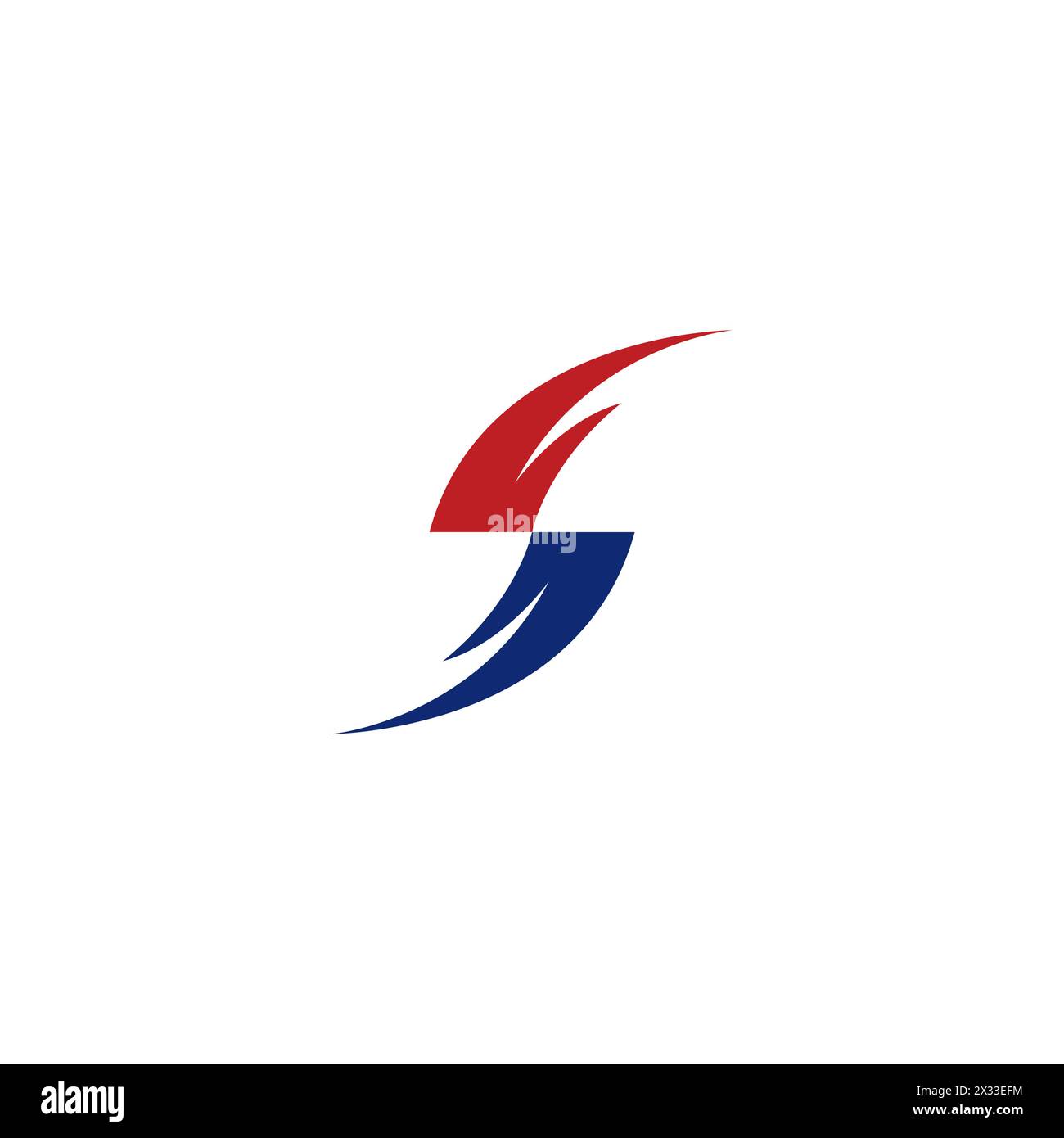 S logo abstrait Design simple. Icône lettre S. Illustration de Vecteur