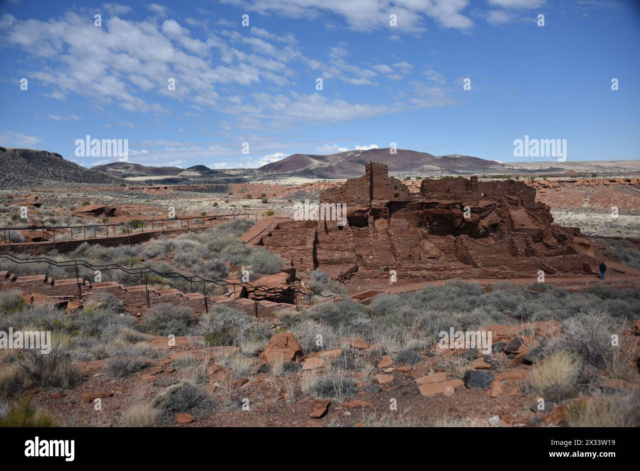 Flagstaff, Arizona., États-Unis d'Amérique 20 mars 2024. Ruines de Wukoki Pueblo du monument national de Wupatki. Construit vers 1040 à 1100 après J.-C. par le Sinagua. Banque D'Images
