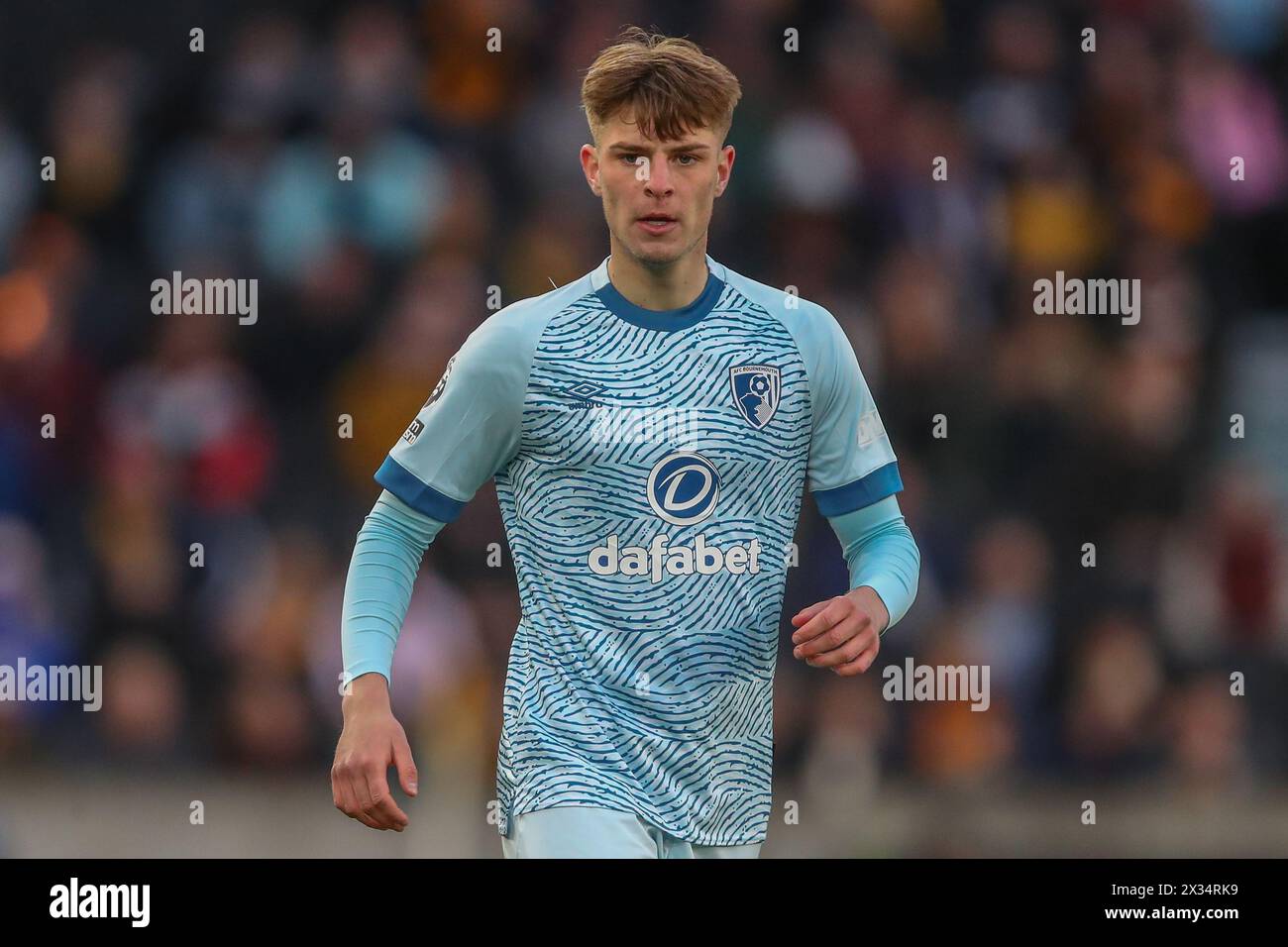 Alex Scott de Bournemouth lors du match de premier League Wolverhampton Wanderers vs Bournemouth à Molineux, Wolverhampton, Royaume-Uni, 24 avril 2024 (photo de Gareth Evans/News images) Banque D'Images