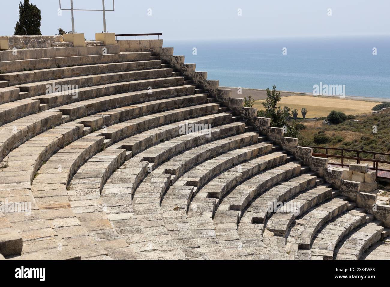 Amphithéâtre antique de Kourion à Chypre. Banque D'Images