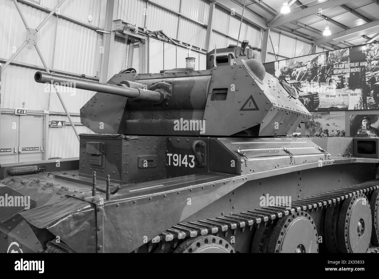 Bovington.Dorset.United Kingdom.August 8th 2023.un char A13 Cruiser Mark 3 de la seconde Guerre mondiale est exposé au Tank Museum de Dorset Banque D'Images
