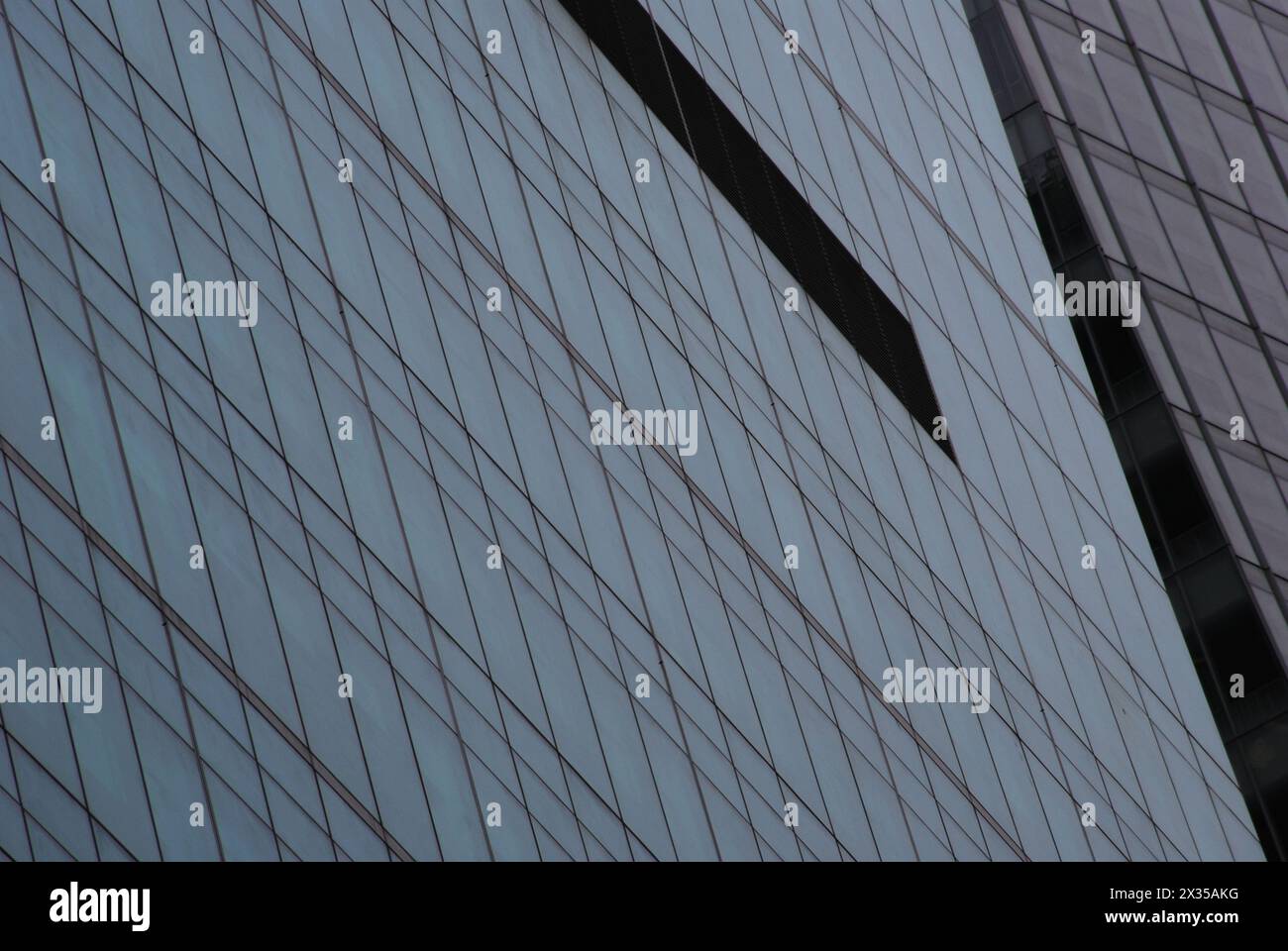 Motifs répétitifs sur la façade d'un bâtiment moderne à Seattle, Washington Banque D'Images