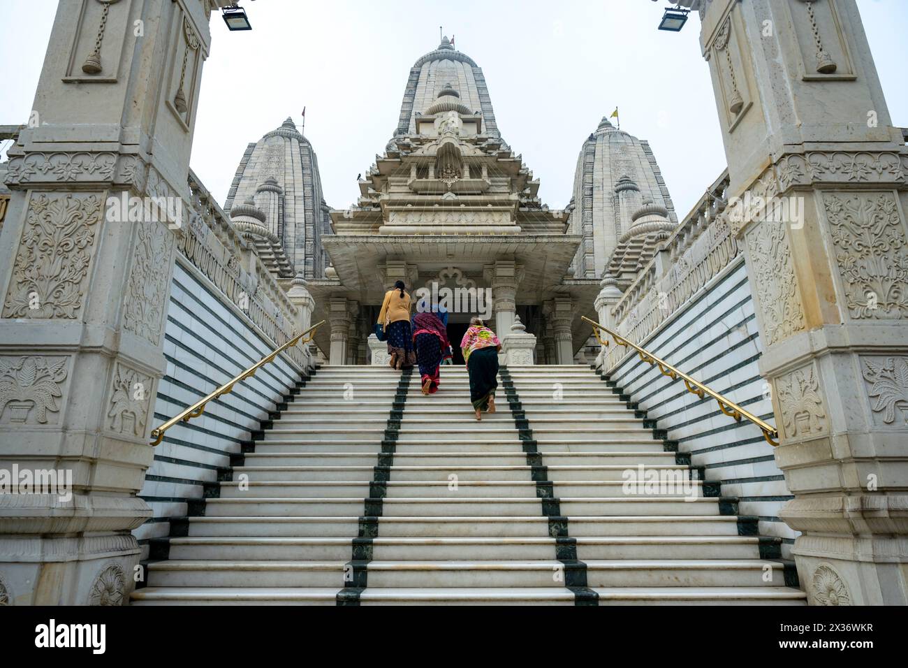 Indien, Westbengalen, Kolkata, Birla Mandir Tempel Banque D'Images