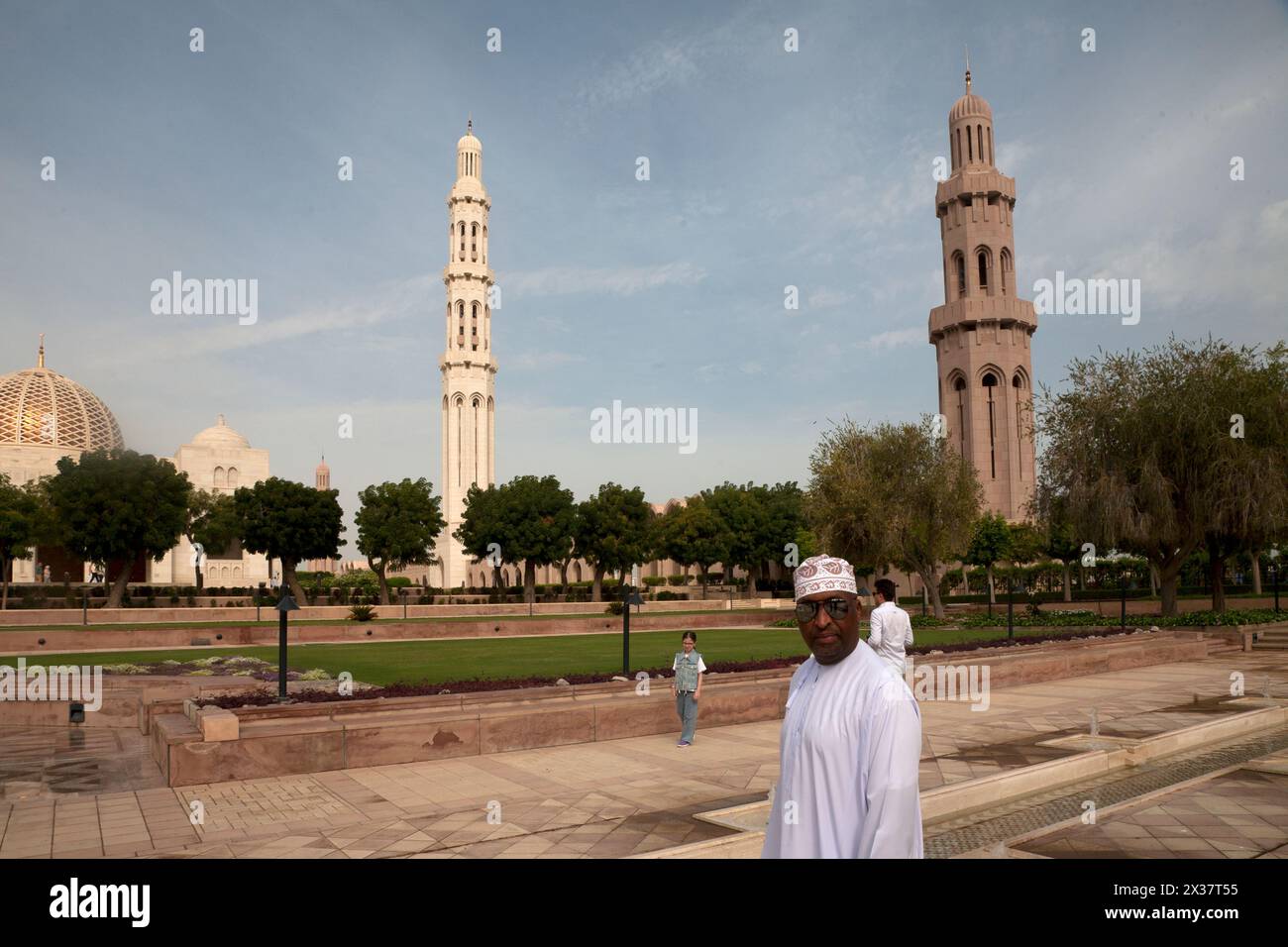 sultan qaboos grande mosquée muscat oman moyen-orient Banque D'Images
