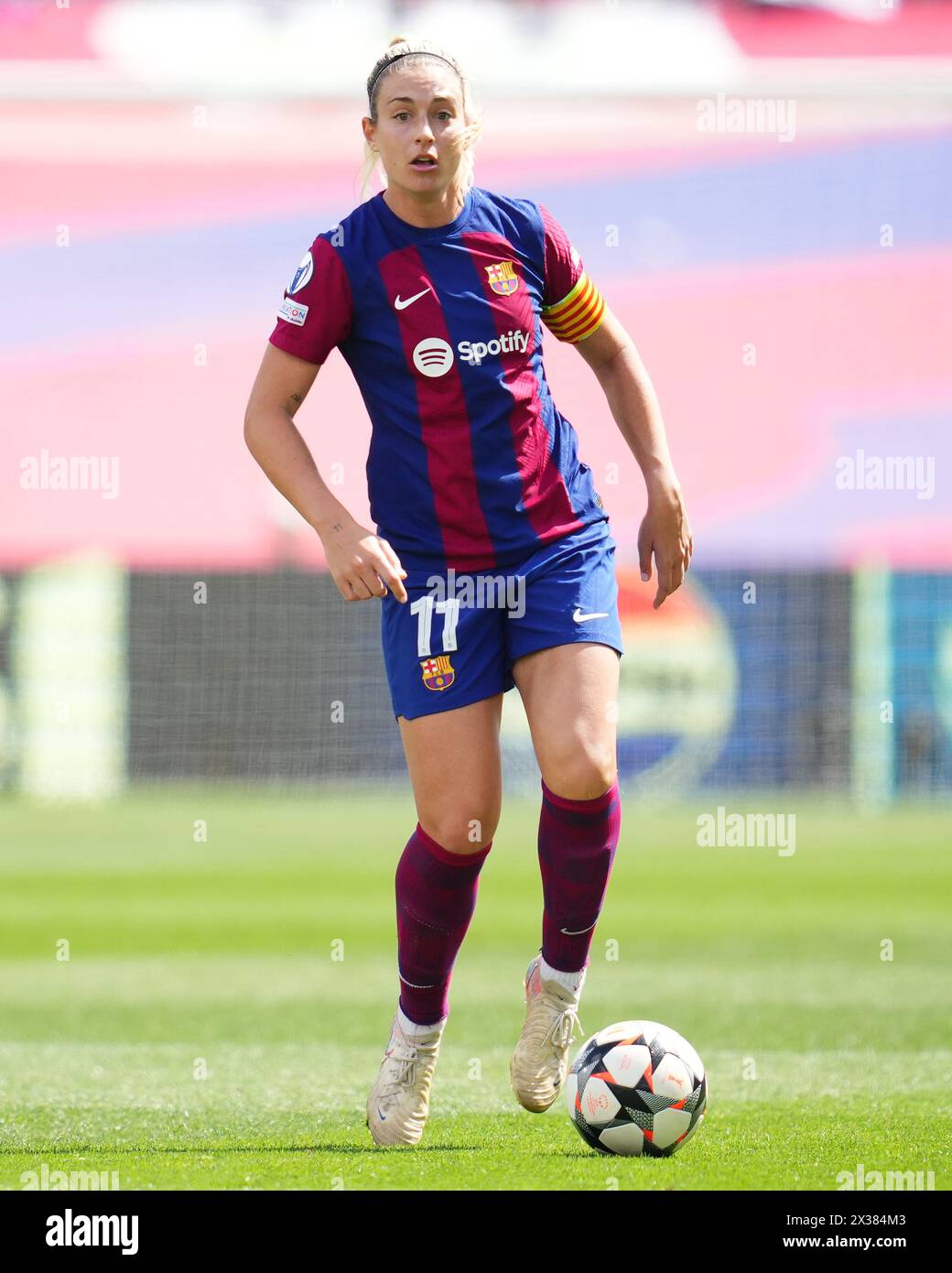 Barcelone, Espagne. 20 avril 2024. Alexia Putellas du FC Barcelone lors de l'UEFA Women's Champions League, demi-finale, première manche, entre FC Barcelone et Chelsea FC a joué au Luis Company's Stadium le 20 avril 2024 à Barcelone, en Espagne. (Photo de Bagu Blanco/PRESSINPHOTO) crédit : AGENCE SPORTIVE PRESSINPHOTO/Alamy Live News Banque D'Images