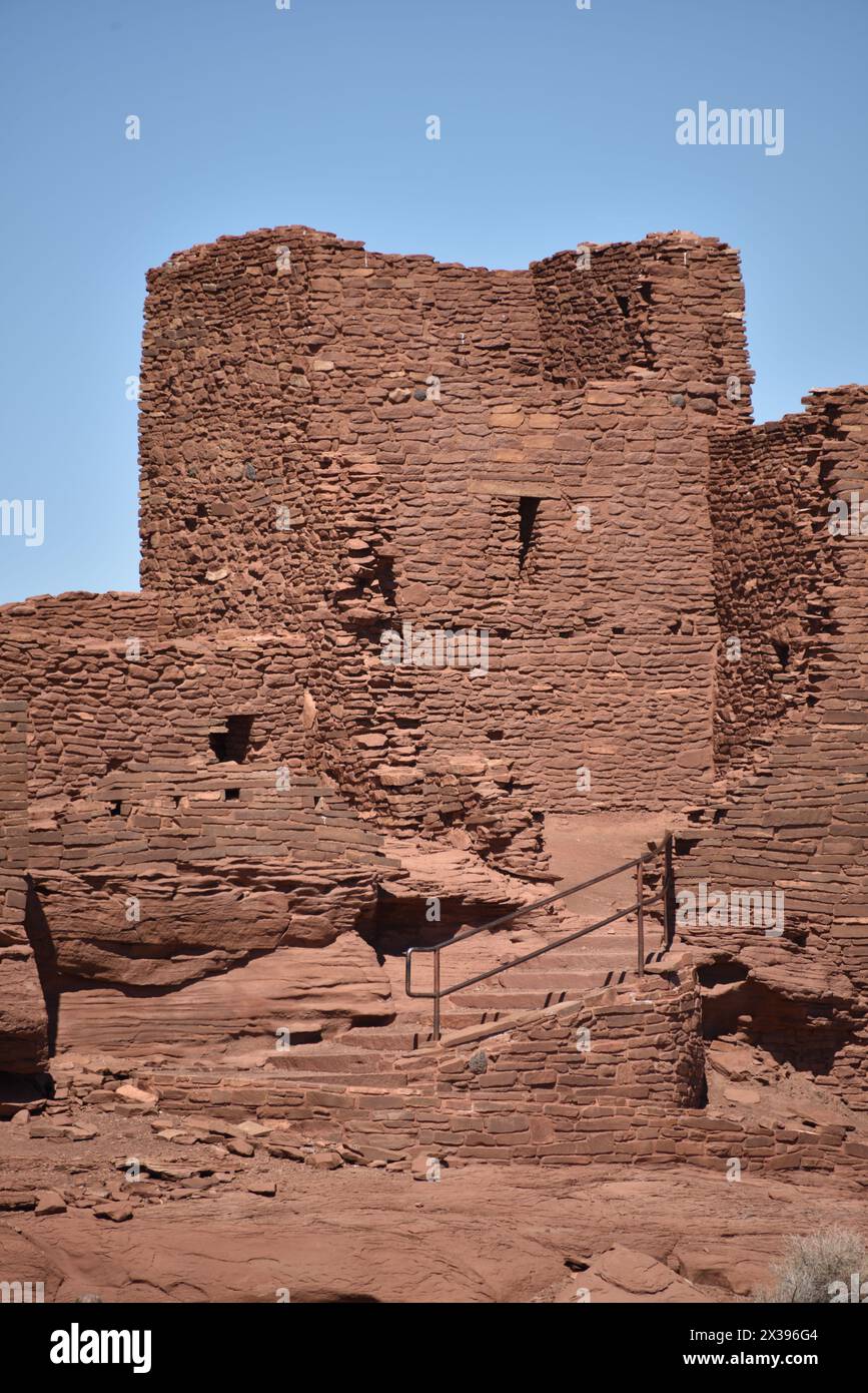 Flagstaff, AZ., États-Unis le 5 juin 2018. Ruines de Wupatki du monument national de Wupatki. Construit vers 1040 à 1100 après J.-C. par le Sinagua. Banque D'Images