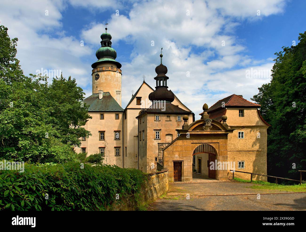 Château de Lemberk en Bohême du Nord Banque D'Images