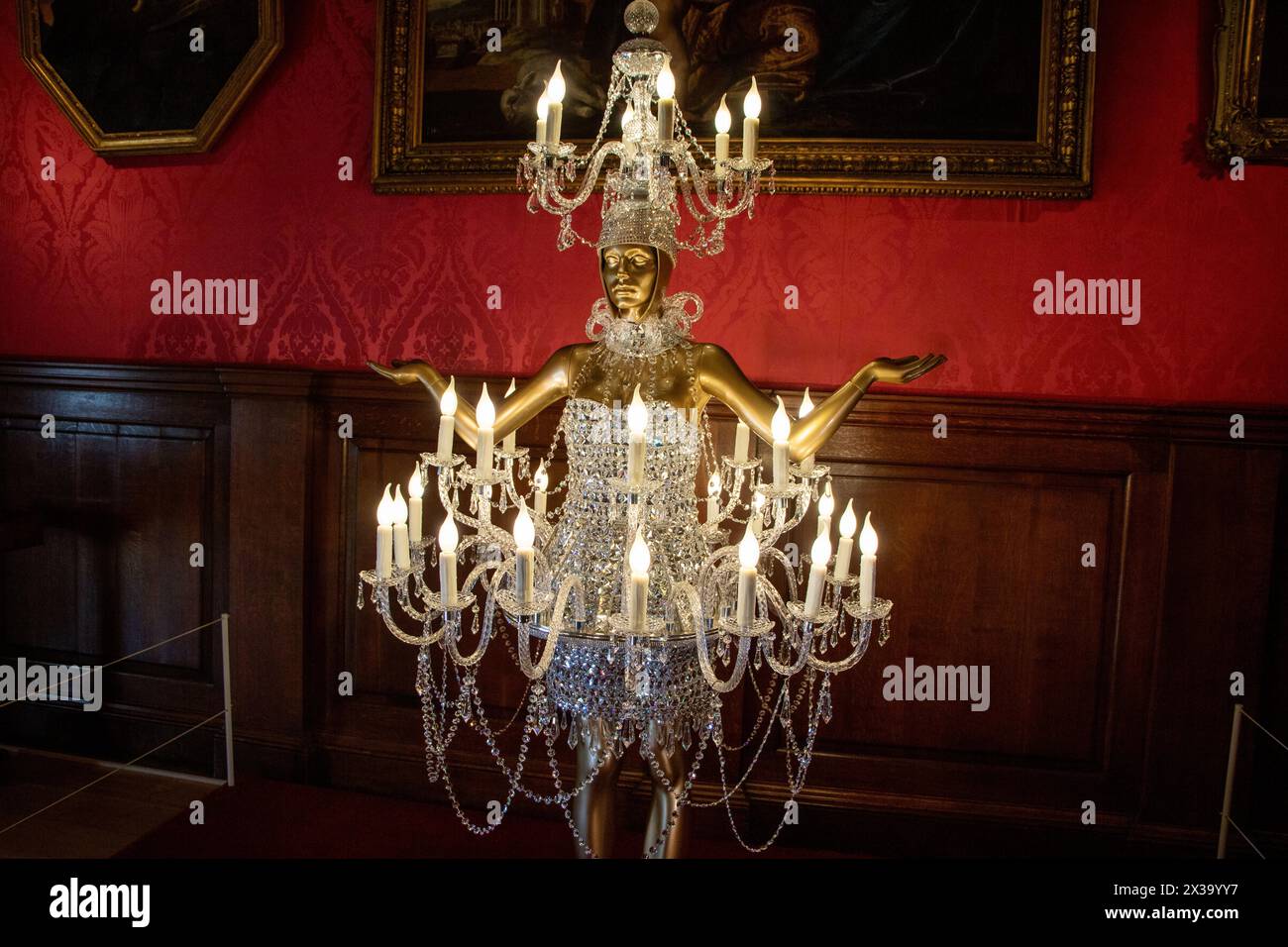 Dame de la lumière Banque D'Images