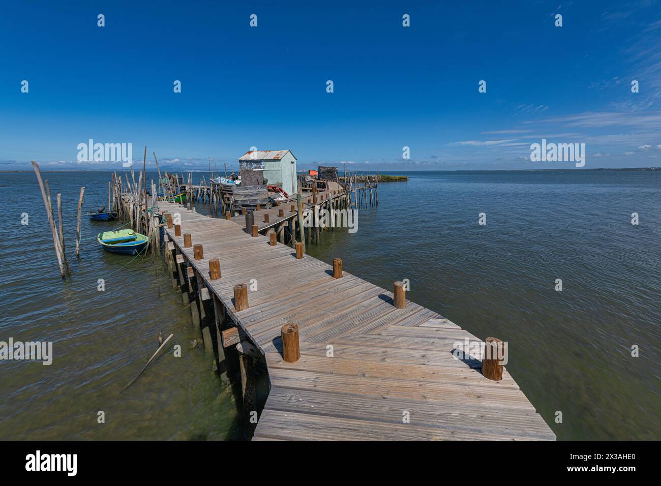 Porto Palafita da Carrasqueira, Portugal-ancienne jetée de pêche Banque D'Images