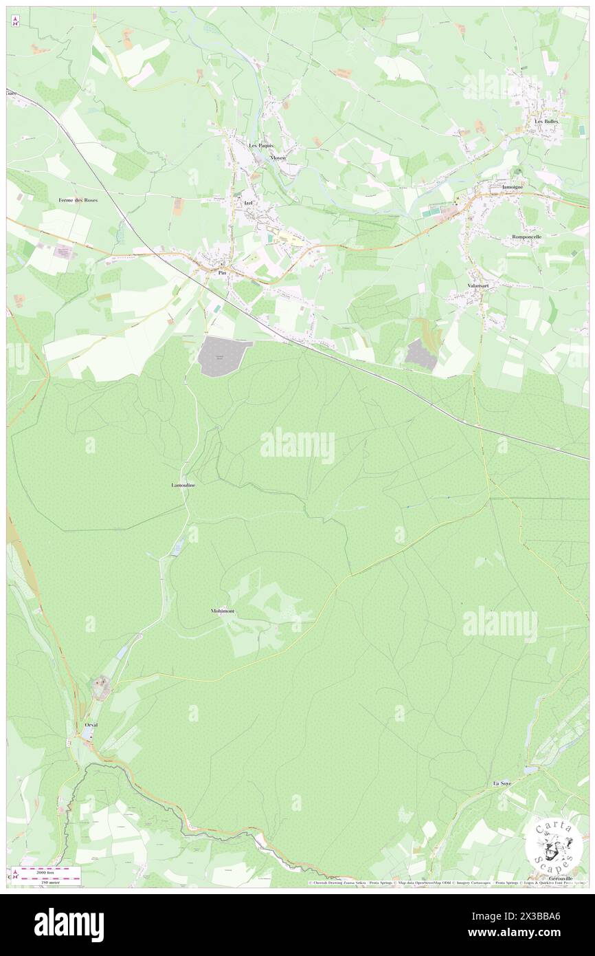 Source la Noire Fontaine, Province du Luxembourg, BE, Belgique, Wallonie, n 49 40' 0'', N 5 22' 59'', carte, Cartascapes carte publiée en 2024. Explorez Cartascapes, une carte qui révèle la diversité des paysages, des cultures et des écosystèmes de la Terre. Voyage à travers le temps et l'espace, découvrir l'interconnexion du passé, du présent et de l'avenir de notre planète. Banque D'Images