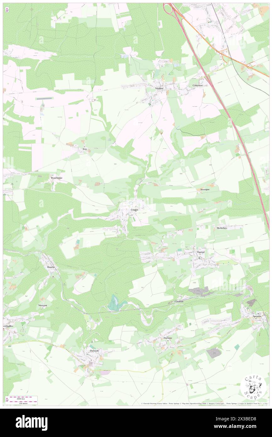 Crupet, Province de Namur, BE, Belgique, Wallonie, n 50 20' 58'', N 4 57' 40'', carte, Cartascapes carte publiée en 2024. Explorez Cartascapes, une carte qui révèle la diversité des paysages, des cultures et des écosystèmes de la Terre. Voyage à travers le temps et l'espace, découvrir l'interconnexion du passé, du présent et de l'avenir de notre planète. Banque D'Images