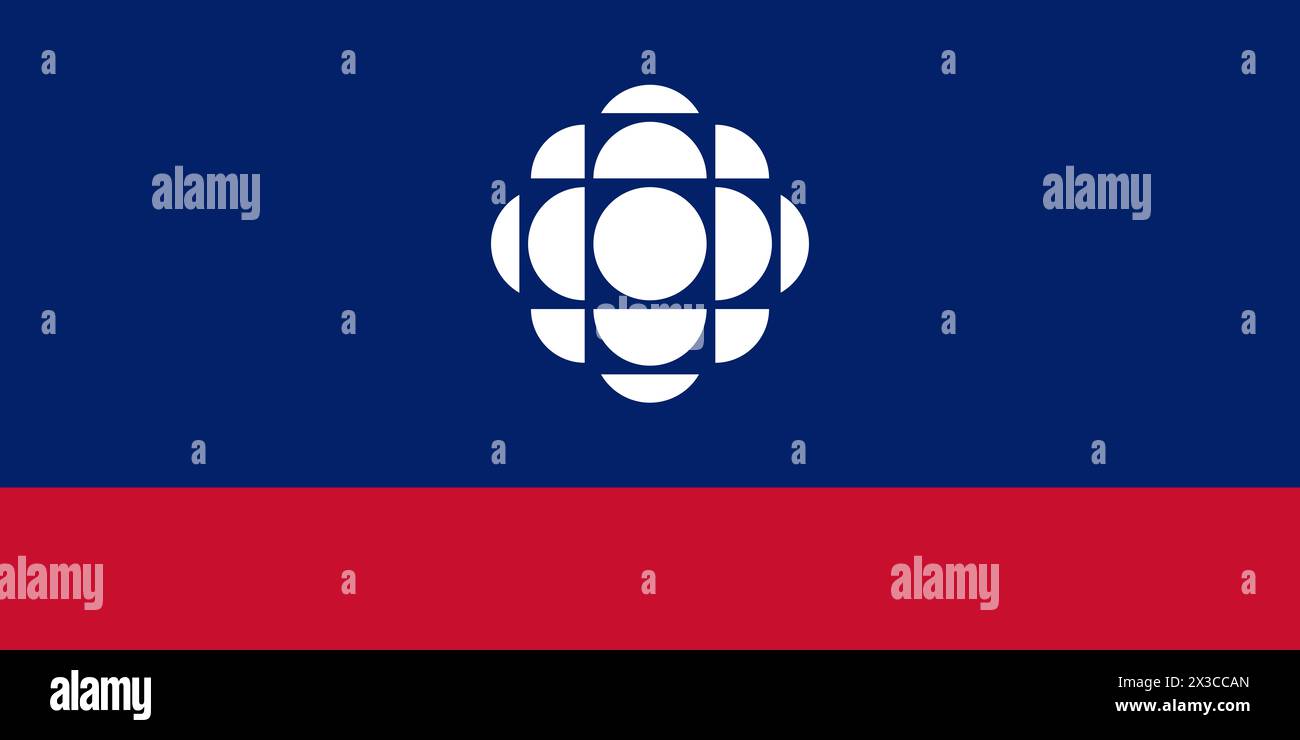 Drapeau de la Société Radio-Canada Banque D'Images Drapeau de la Société Radio-Canada Banque D'Images