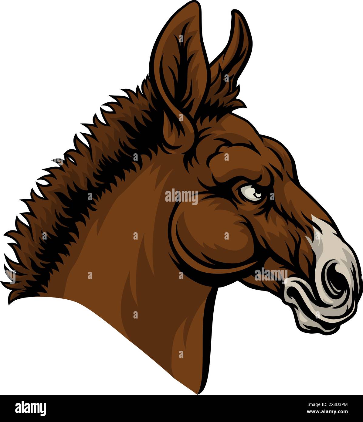 Démocrate Donkey Election Parti politique politique Illustration de Vecteur