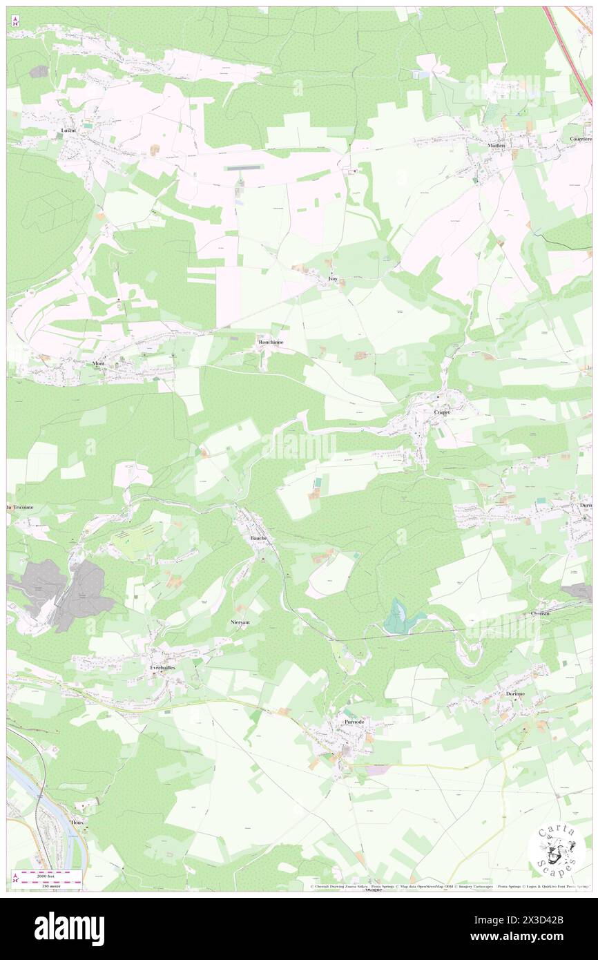 Bois de Crupet, Province de Namur, BE, Belgique, Wallonie, n 50 20' 39'', N 4 56' 9'', carte, Carthascapes carte publiée en 2024. Explorez Cartascapes, une carte qui révèle la diversité des paysages, des cultures et des écosystèmes de la Terre. Voyage à travers le temps et l'espace, découvrir l'interconnexion du passé, du présent et de l'avenir de notre planète. Banque D'Images