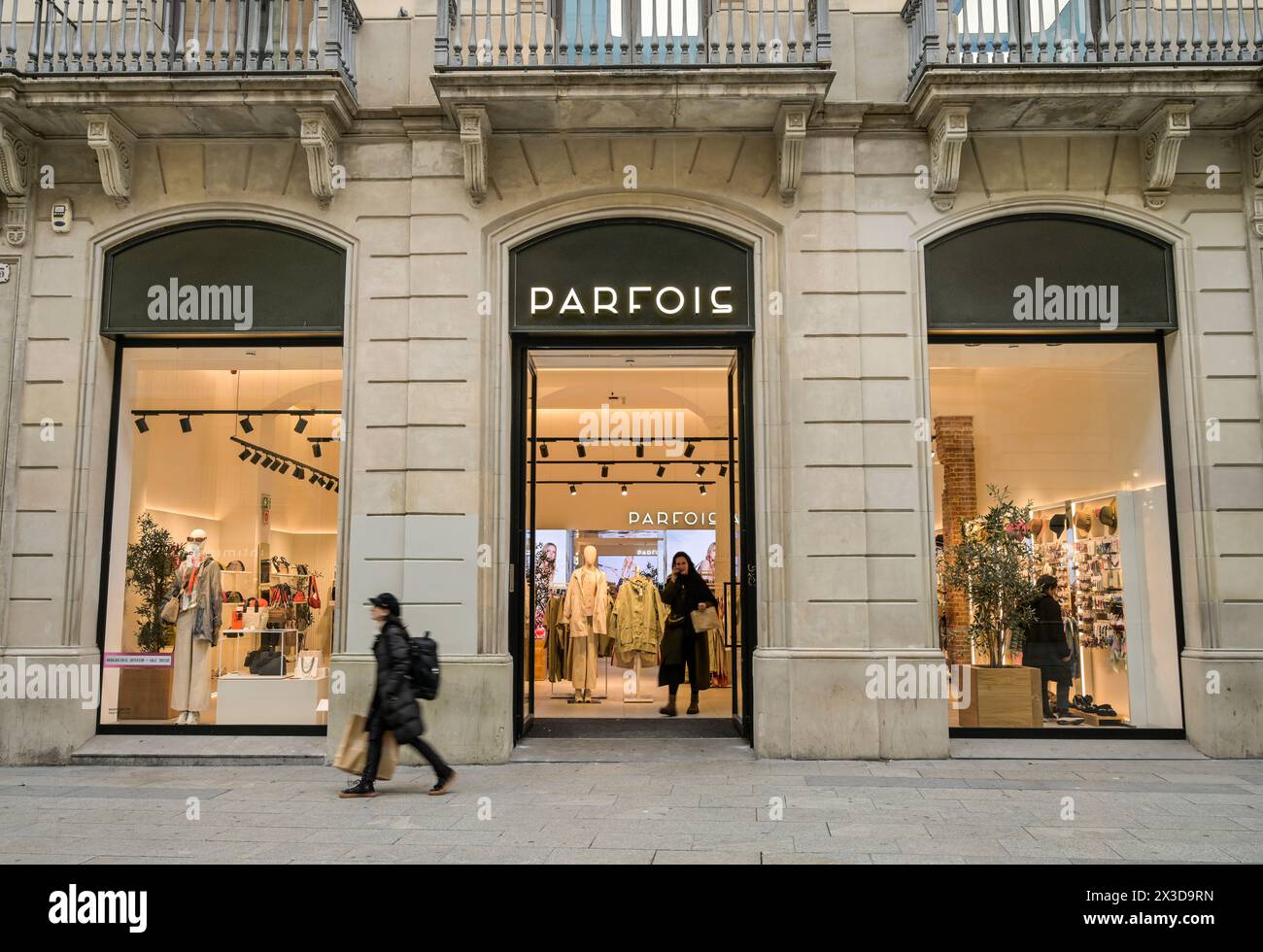 Parfois, filiale, Avda. Del Portal de l'Angel, Barcelone, Katalonien, Espagne Banque D'Images