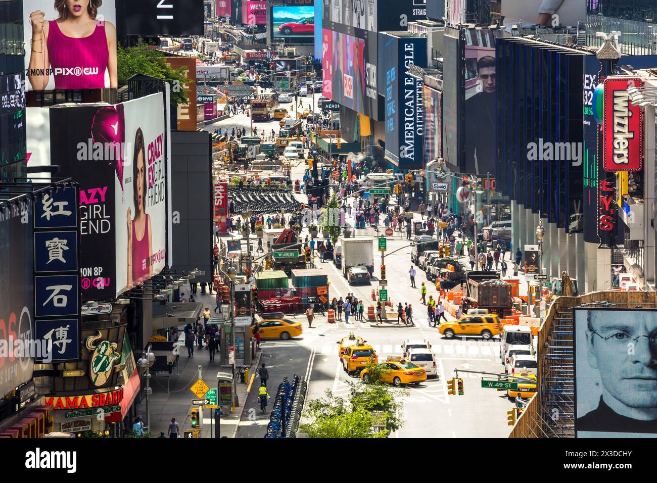 Vue sur Times Square, New York, États-Unis Banque D'Images