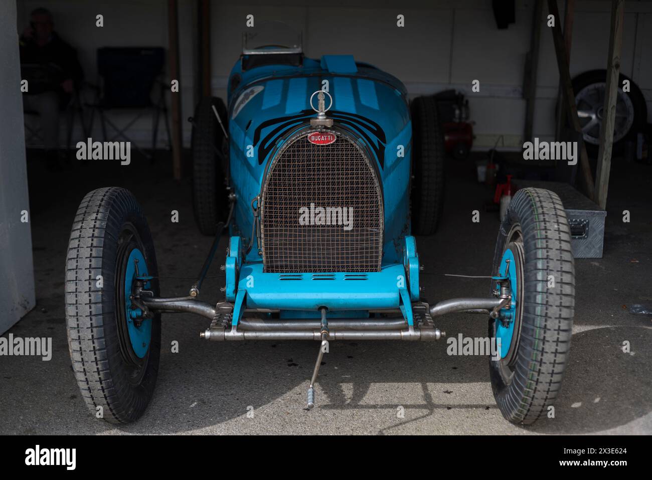 1927 Bugatti type 35B de Julian Majzub, participant au Trophée Grover Williams lors de la 81e réunion des membres, circuit automobile de Goodwood, Chichester, Royaume-Uni Banque D'Images