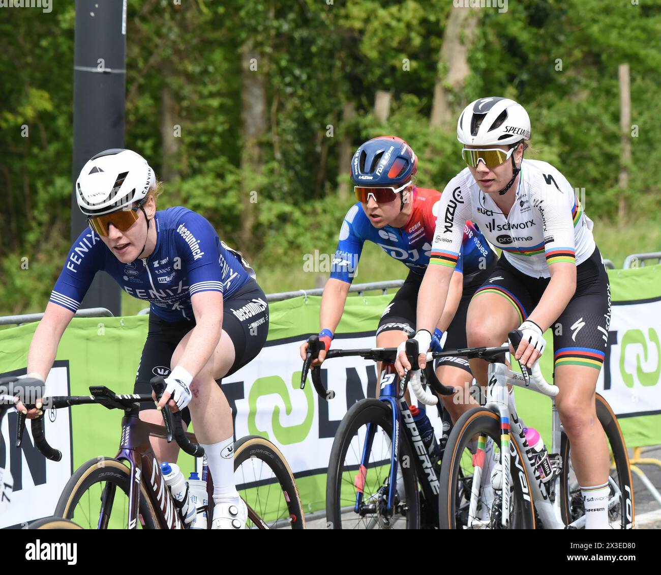 Championne du monde Lotte Kopecky lors de l'Amstel Gold Race 2024 Banque D'Images