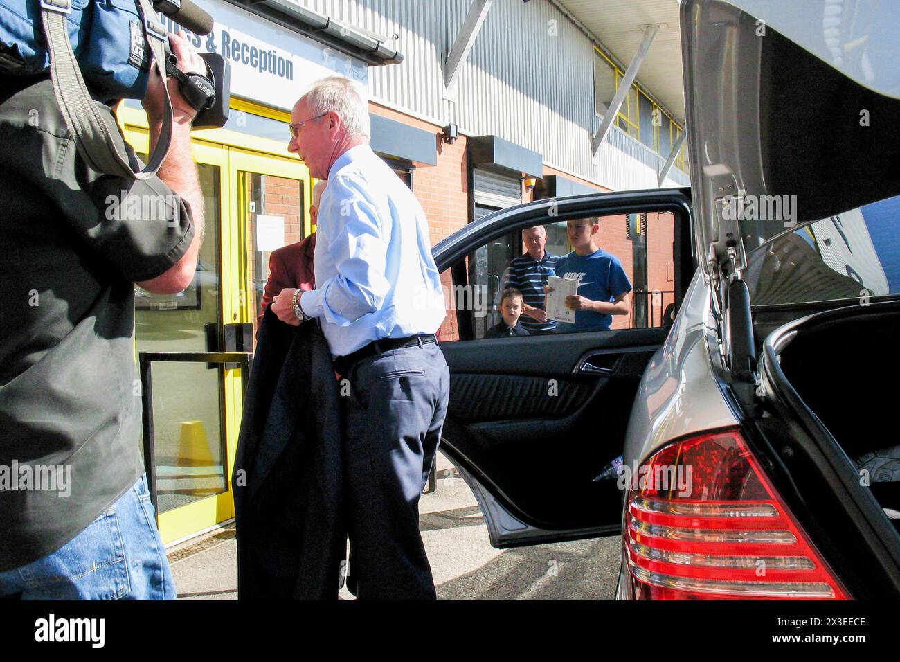 Sven-Göran Eriksson, directeur du football au club de football du comté de Notts en 2009 Banque D'Images