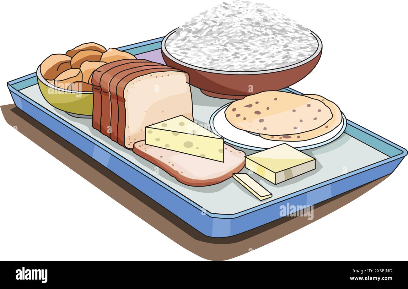 Illustration vectorielle de régime équilibré Illustration de Vecteur