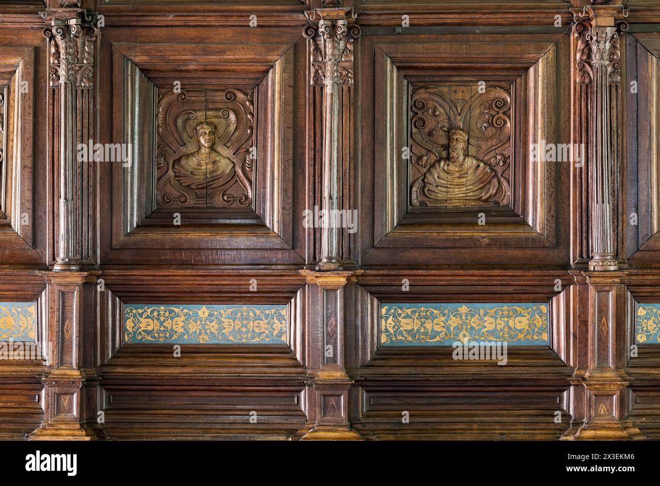 Speke Hall, Grade I Listed National Trust Tudor Manor House, Liverpool, Angleterre, Royaume-Uni. Banque D'Images