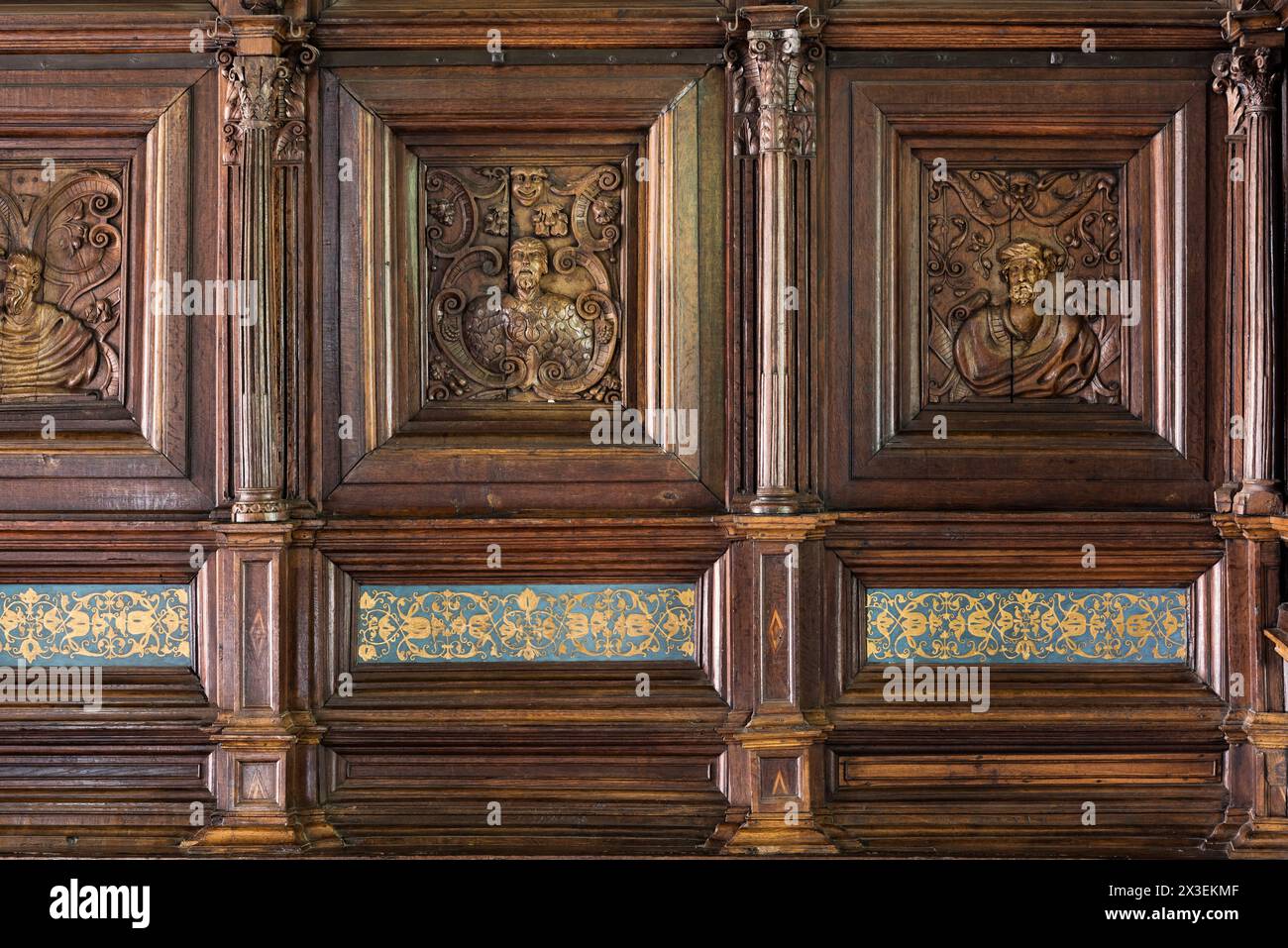 Speke Hall, Grade I Listed National Trust Tudor Manor House, Liverpool, Angleterre, Royaume-Uni. Banque D'Images