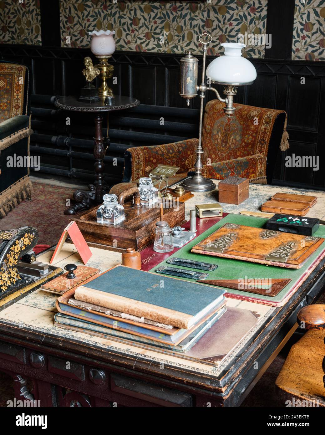 Speke Hall, Grade I Listed National Trust Tudor Manor House, Liverpool, Angleterre, Royaume-Uni. Banque D'Images