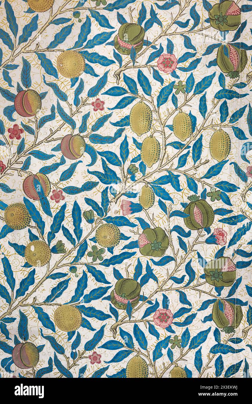 Arts décoratifs à Speke Hall, Grade I Listed National Trust Tudor Manor House, Liverpool, Angleterre, Royaume-Uni. Banque D'Images